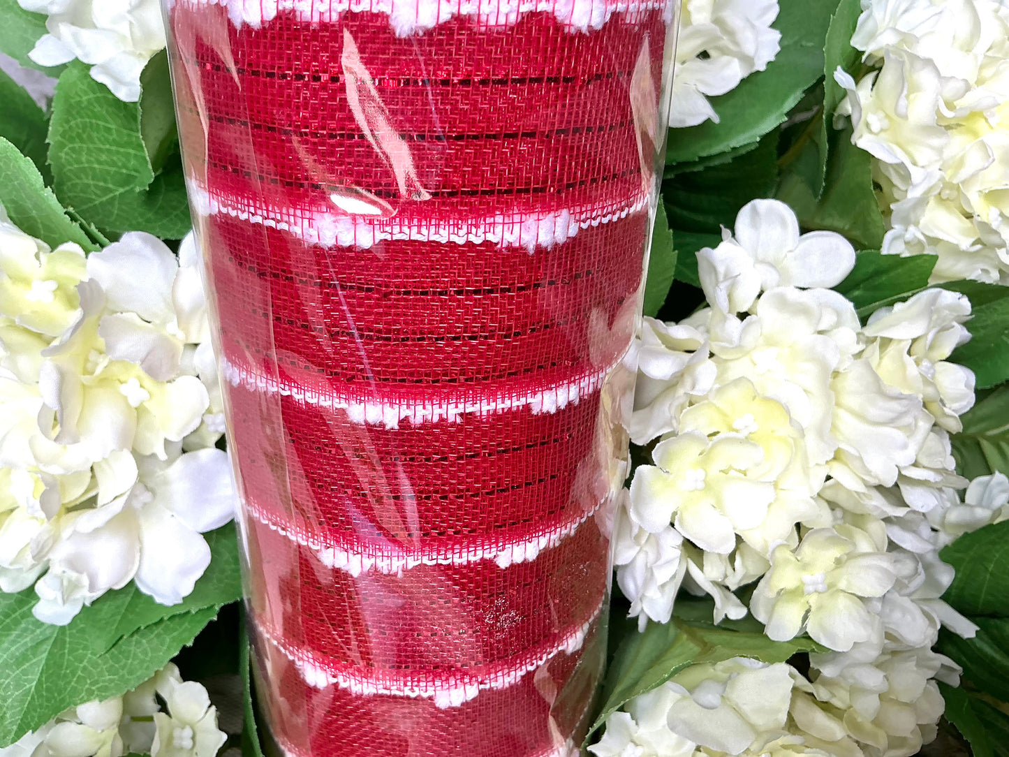 Red mesh with white stripes, RY504749