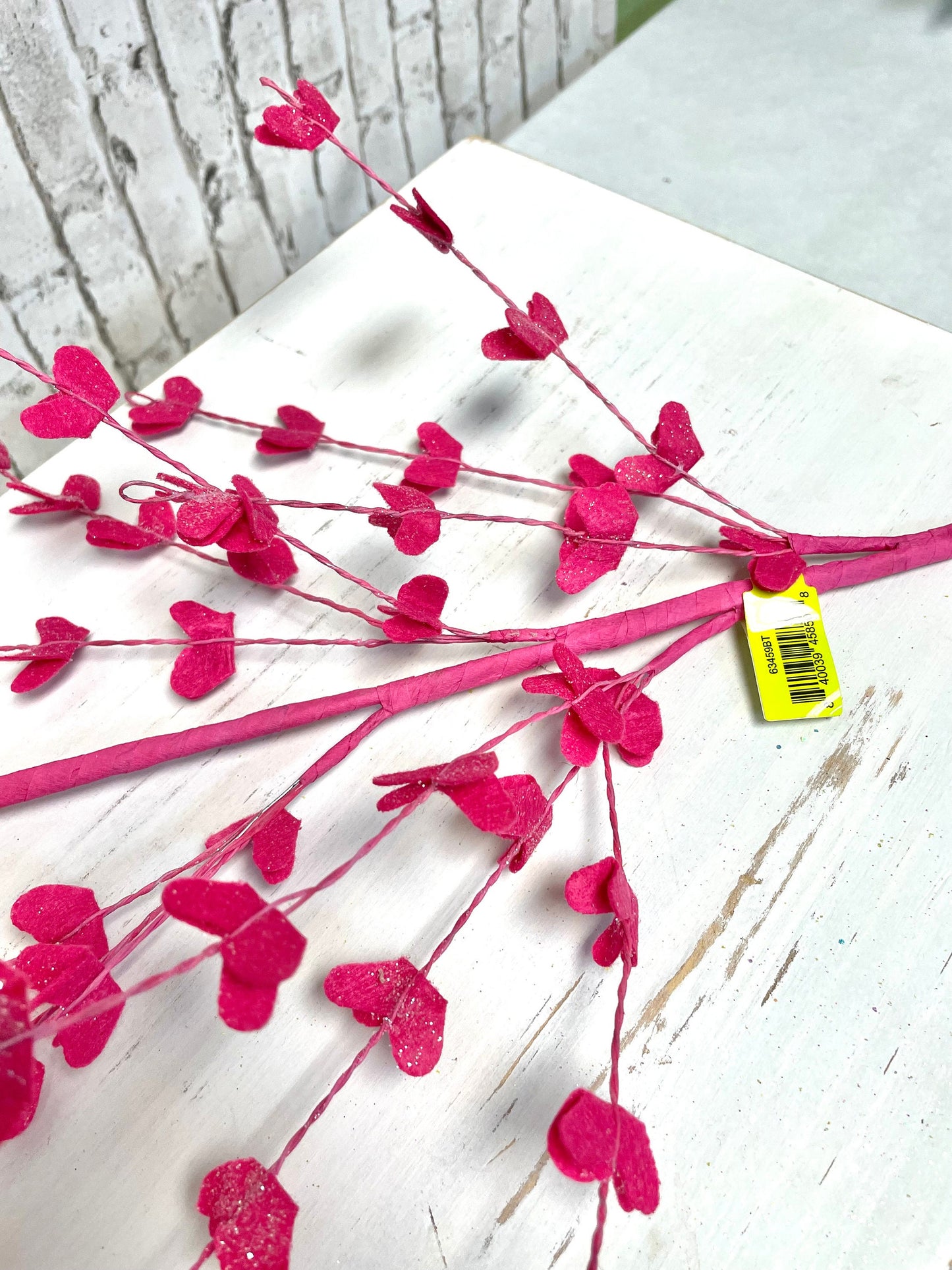 Filler spray, hot pink filler flower spray, 63459BT, hot pink foam flower filler spray, spring flower spray, spring spray