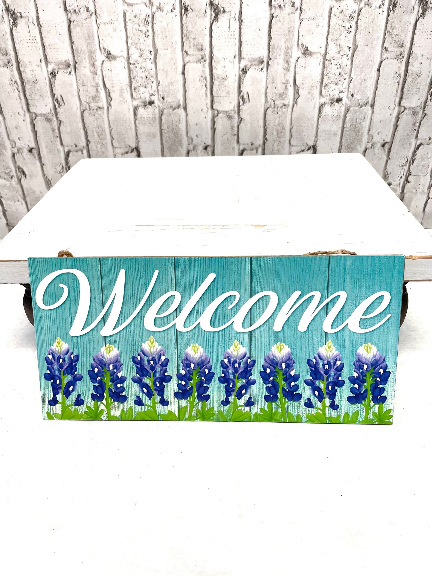 bluebonnet wreath sign, AP7267