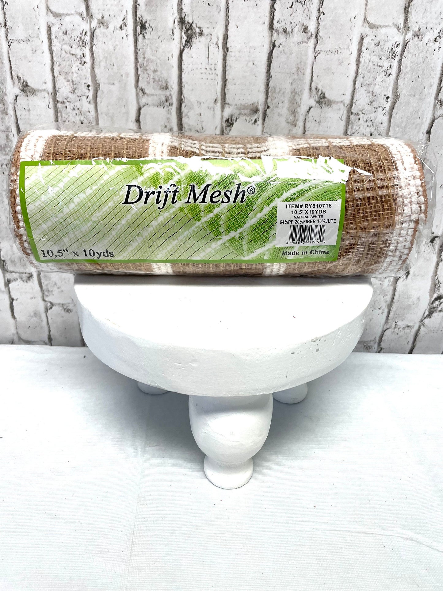 natural and white snow drift mesh, RY810718, beige and white mesh, everyday mesh