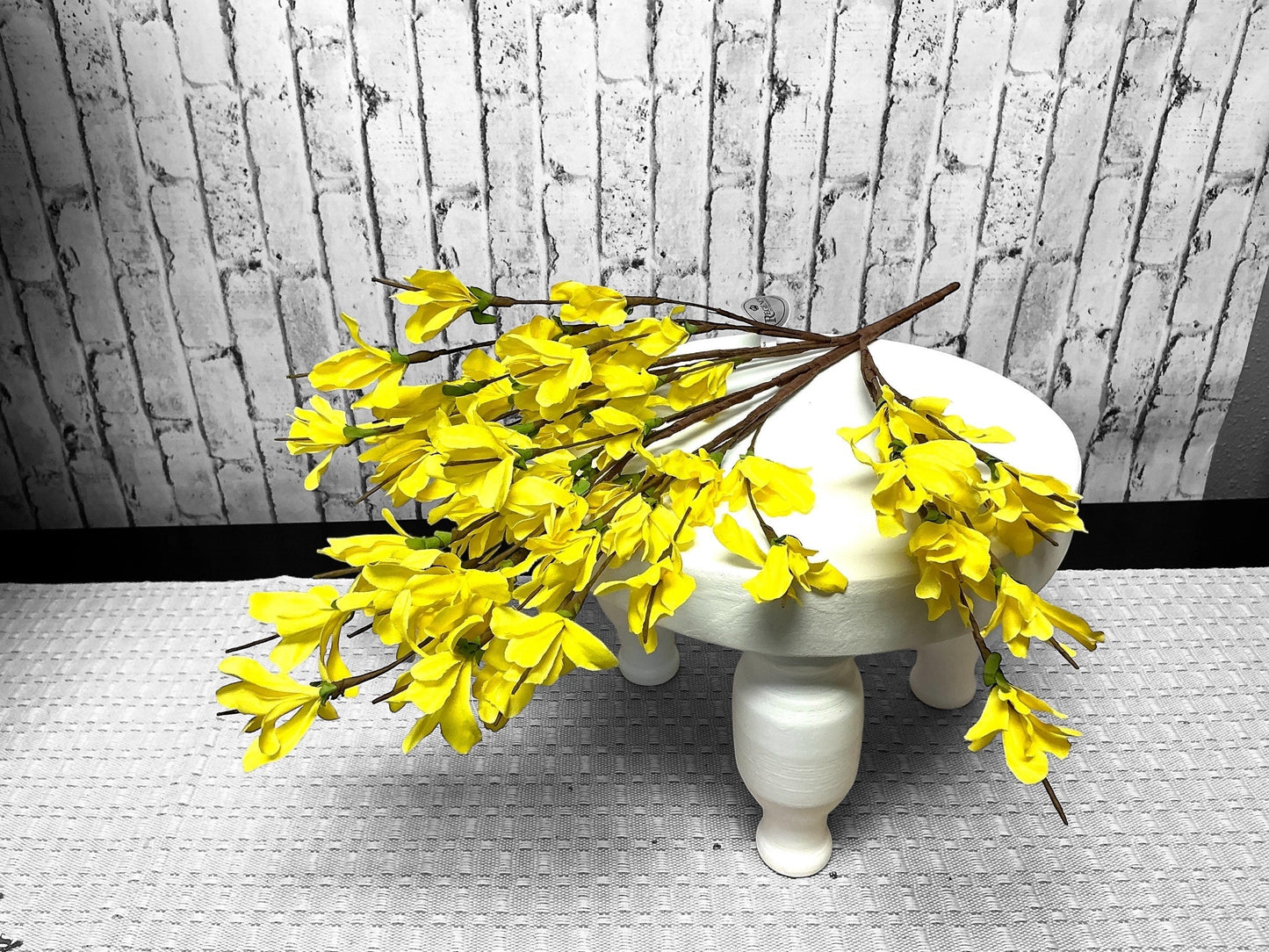 Artificial Yellow Forsythia Bush, 20”, MTF24095