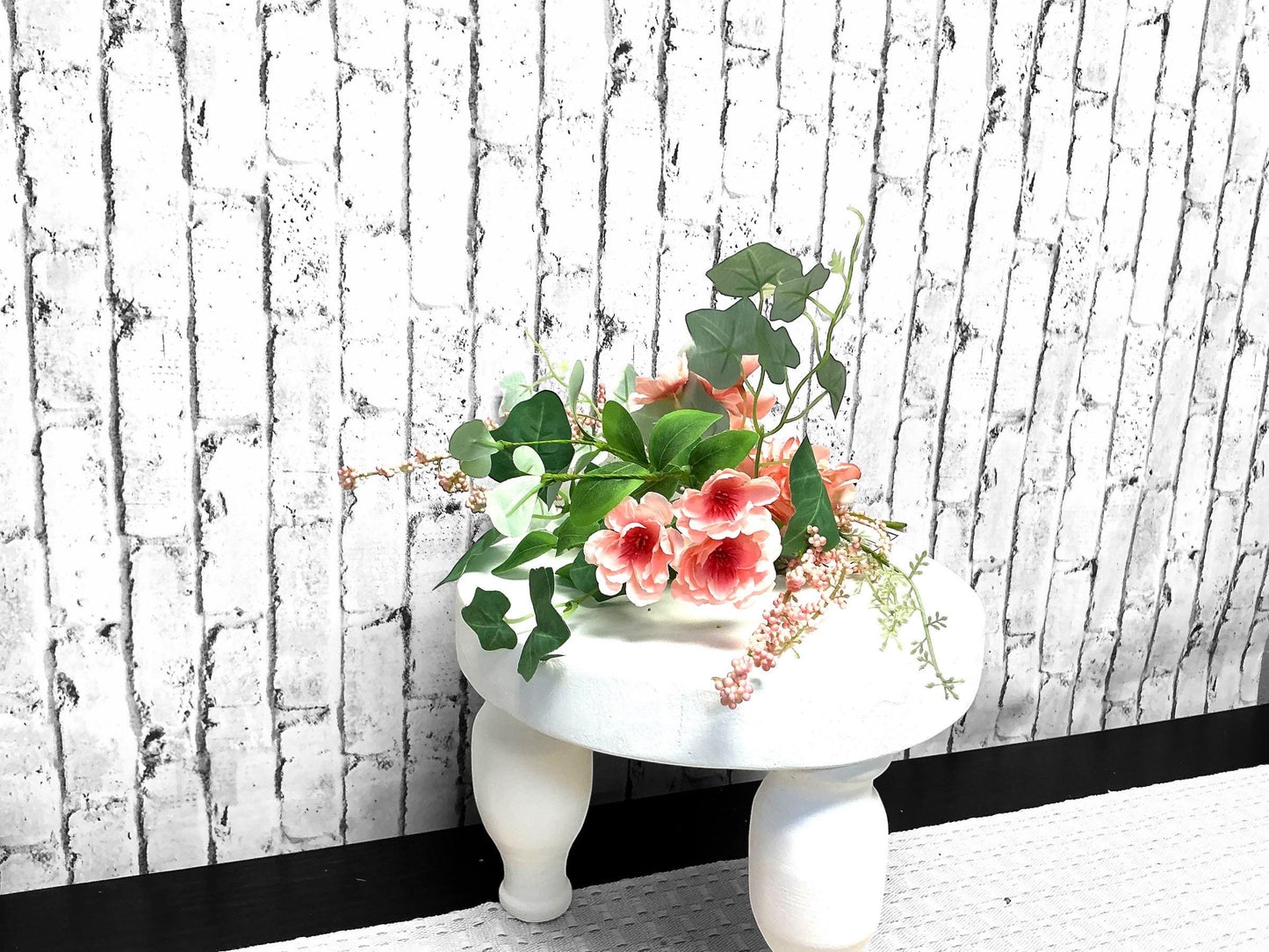 Coral Hydrangea and Mix Greens Pick, 18”, Artificial Flowers and Greenery, MTF23604