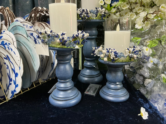 Blue Candle Holder set, 4501606