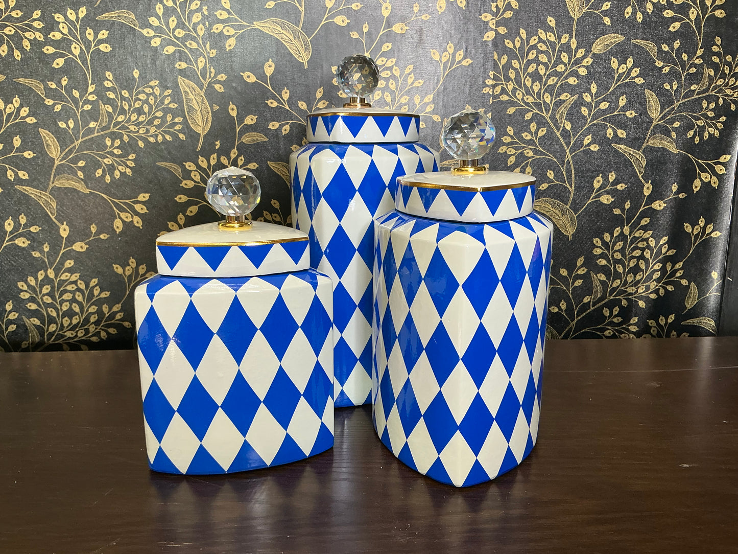 Harlequin canister set, Mark Roberts