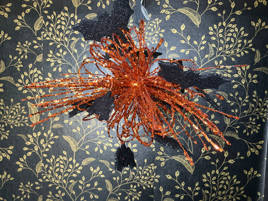 Glitter Hanging Web with Bats, MTH13342