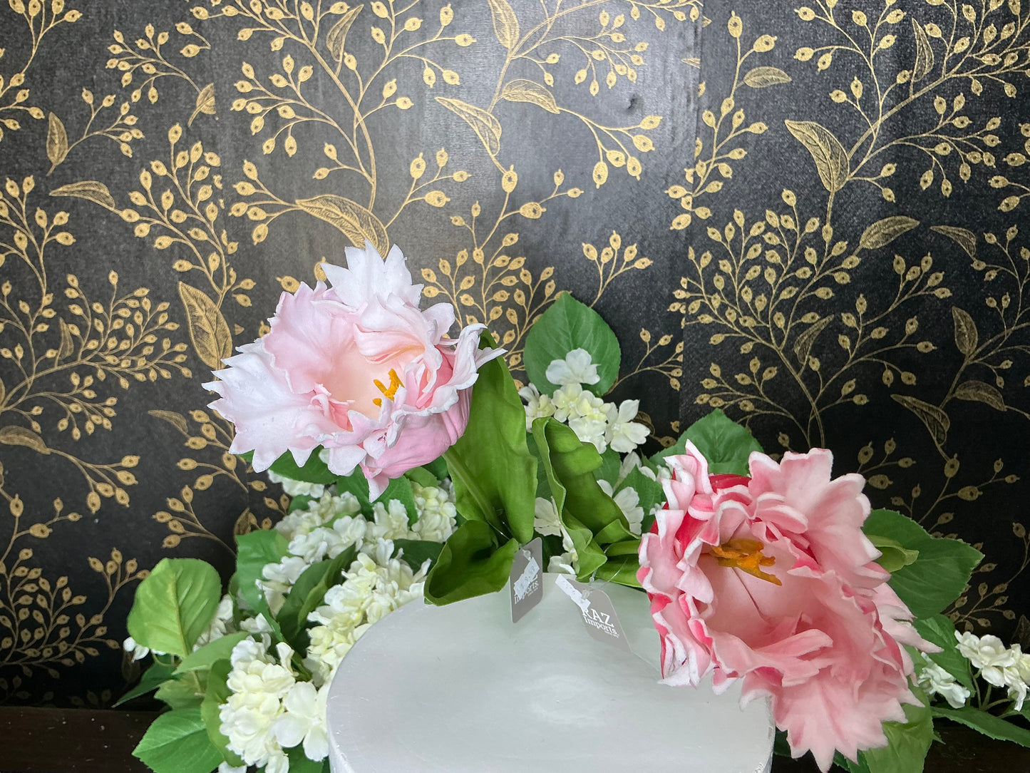 Pink Parrot Tulip Stem - Real Touch