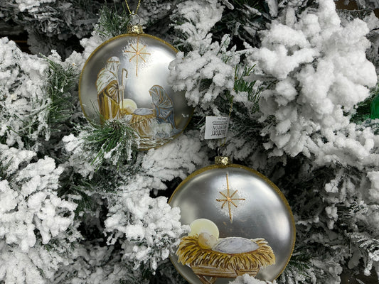 Painted Round ornament, Holy night, 9750693
