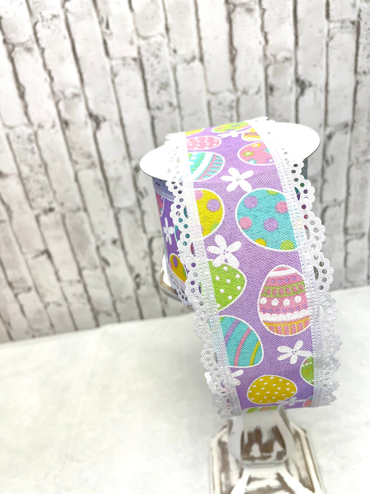 Easter egg ribbon, RGA858373, Lavendar Easter ribbon