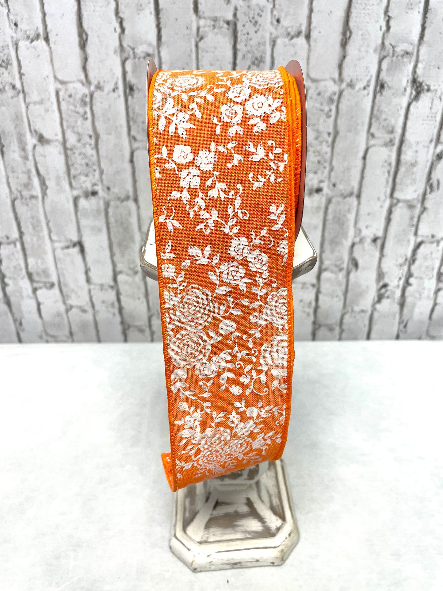 Orange floral ribbon, RGC186120
