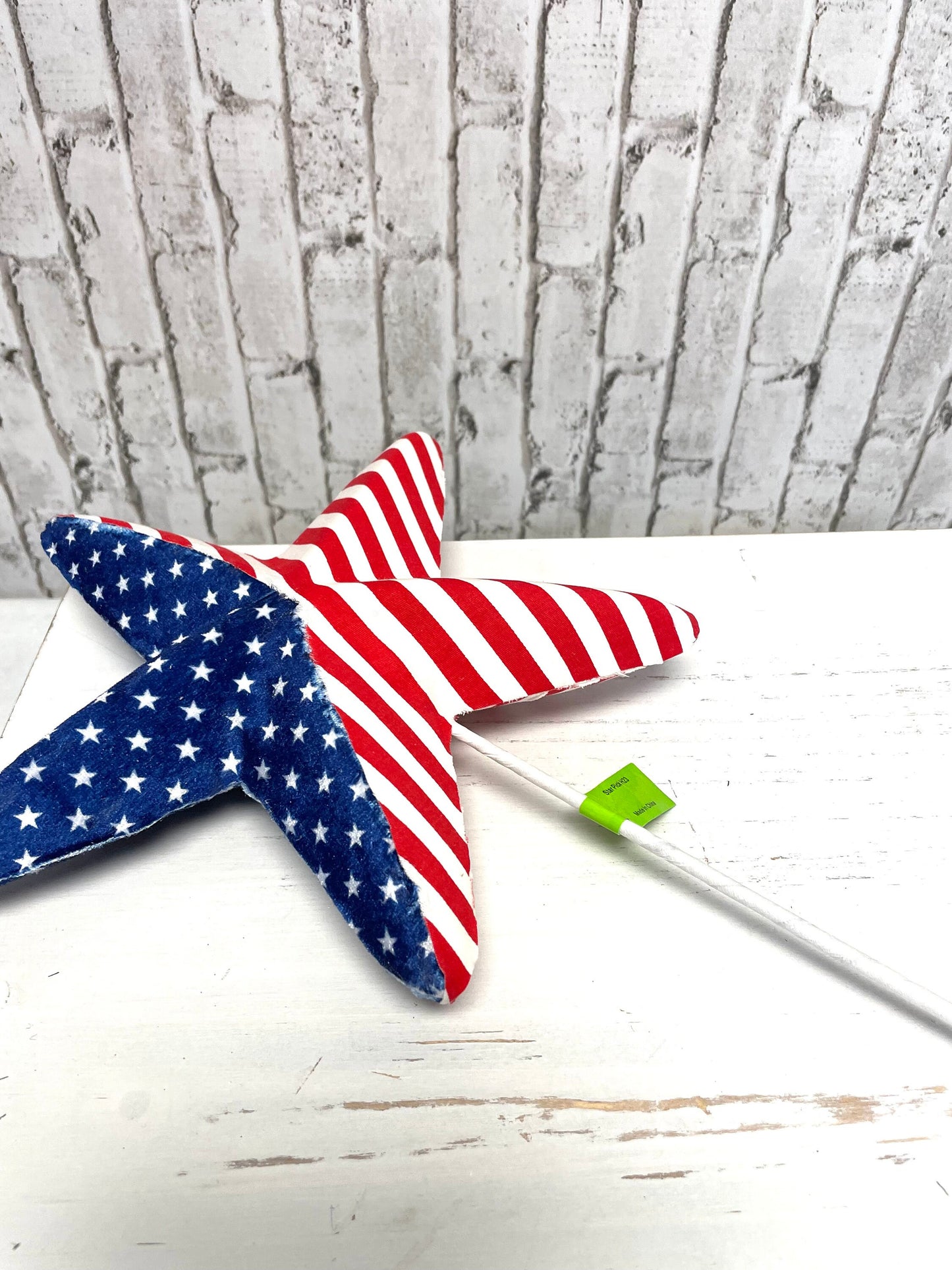 Patriotic star pick, patriotic flag star pick, 74227RWB, patriotic pick, star pick, summer patriotic star pick