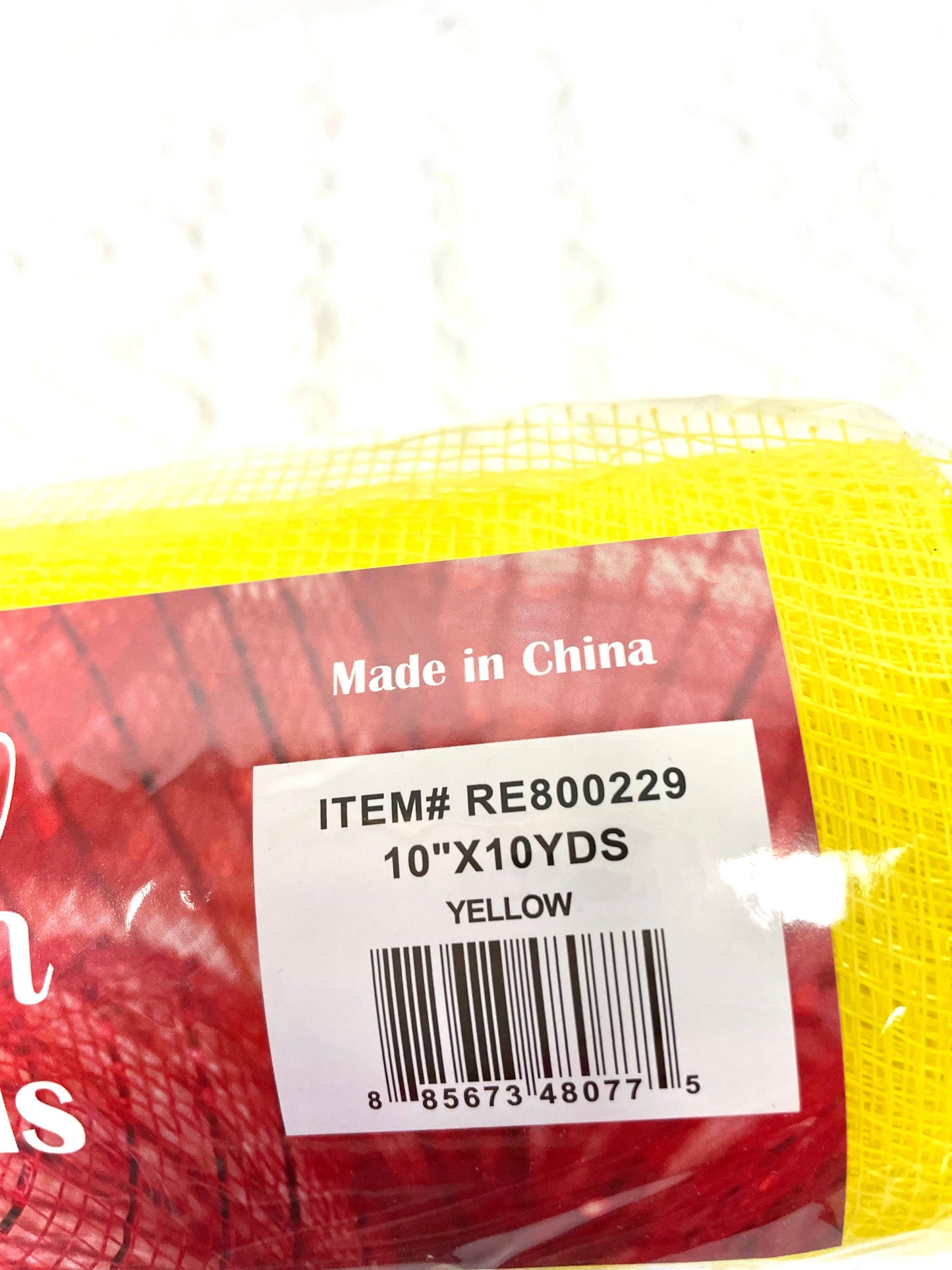 Yellow mesh, RE800229, fall mesh, Halloween mesh, spring mesh, lemon mesh, candy corn mesh