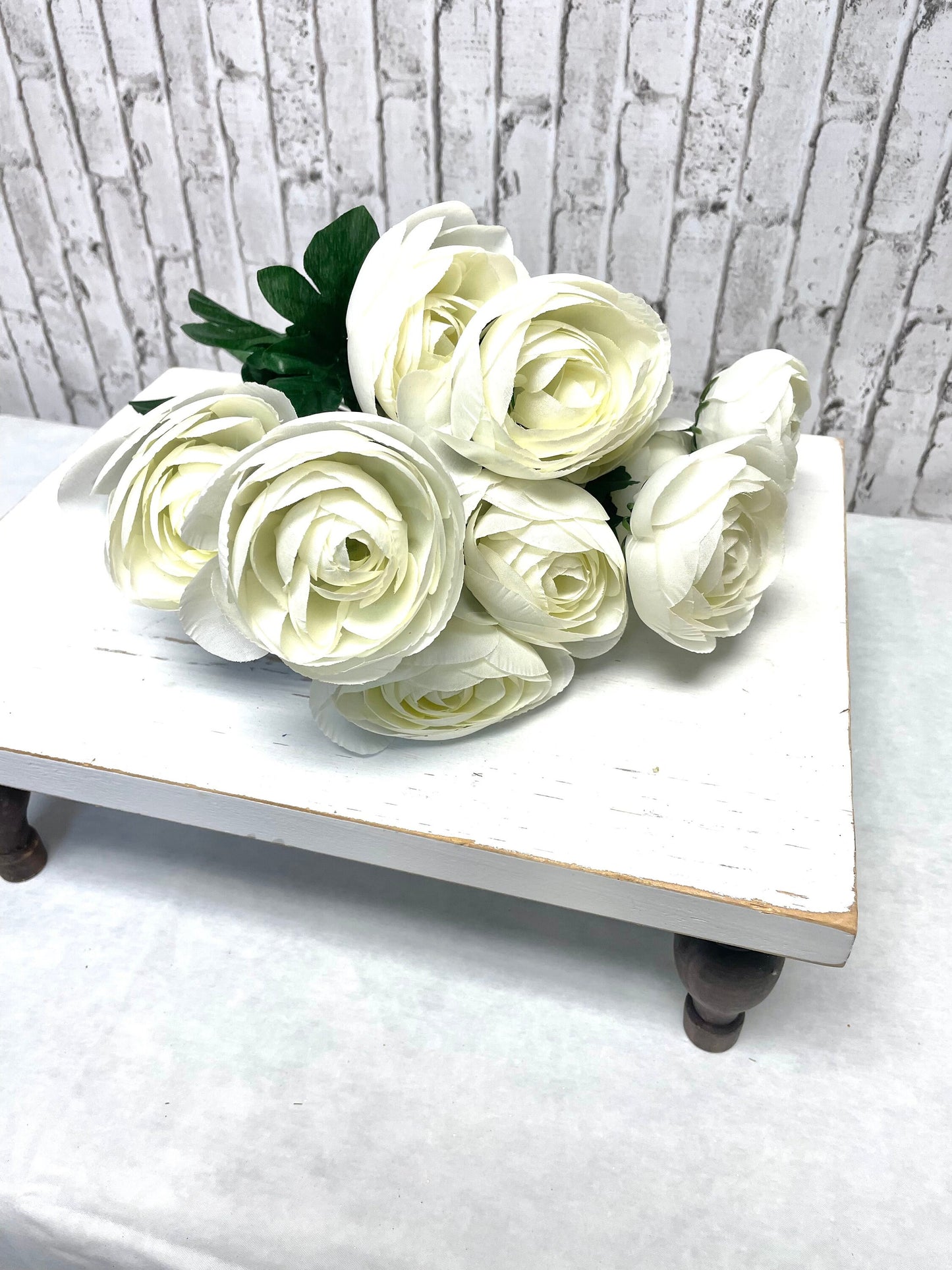 Ranunculous white silk bush, 63329CM