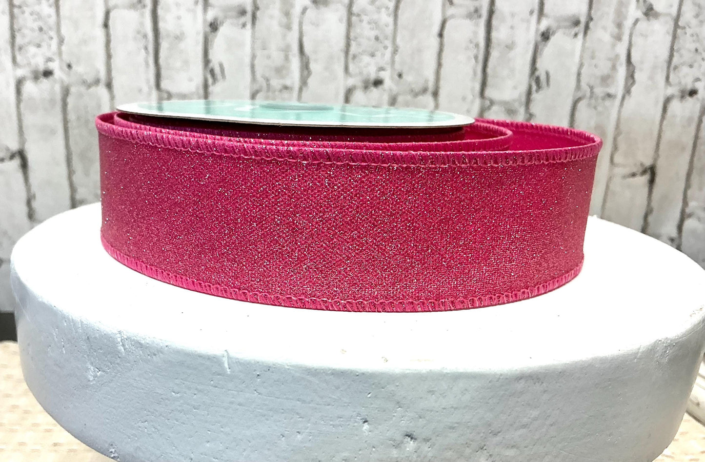 Fuchsia Shimmer Ribbon, 1.5” x 10YD, Wired, RGE178907