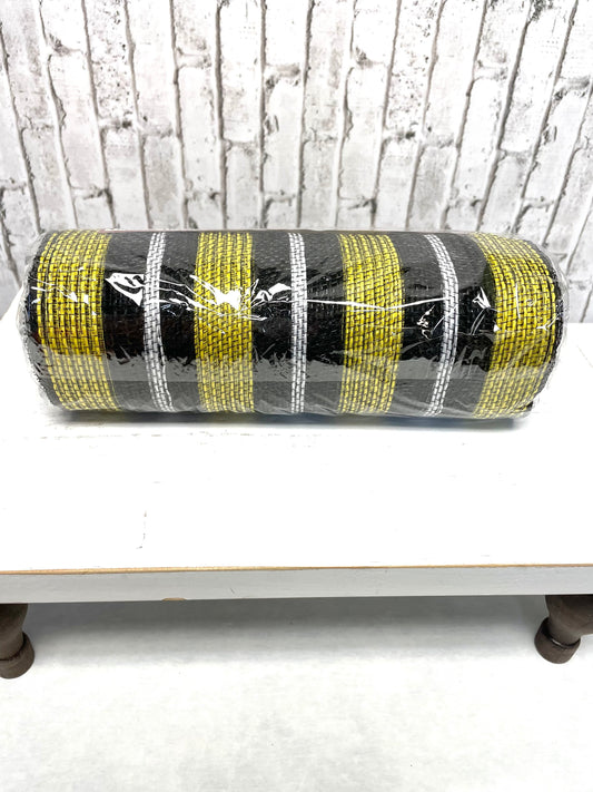 Yellow black mesh, bee theme mesh, RY8327J9, plaid mesh, black and yellow plaid mesh