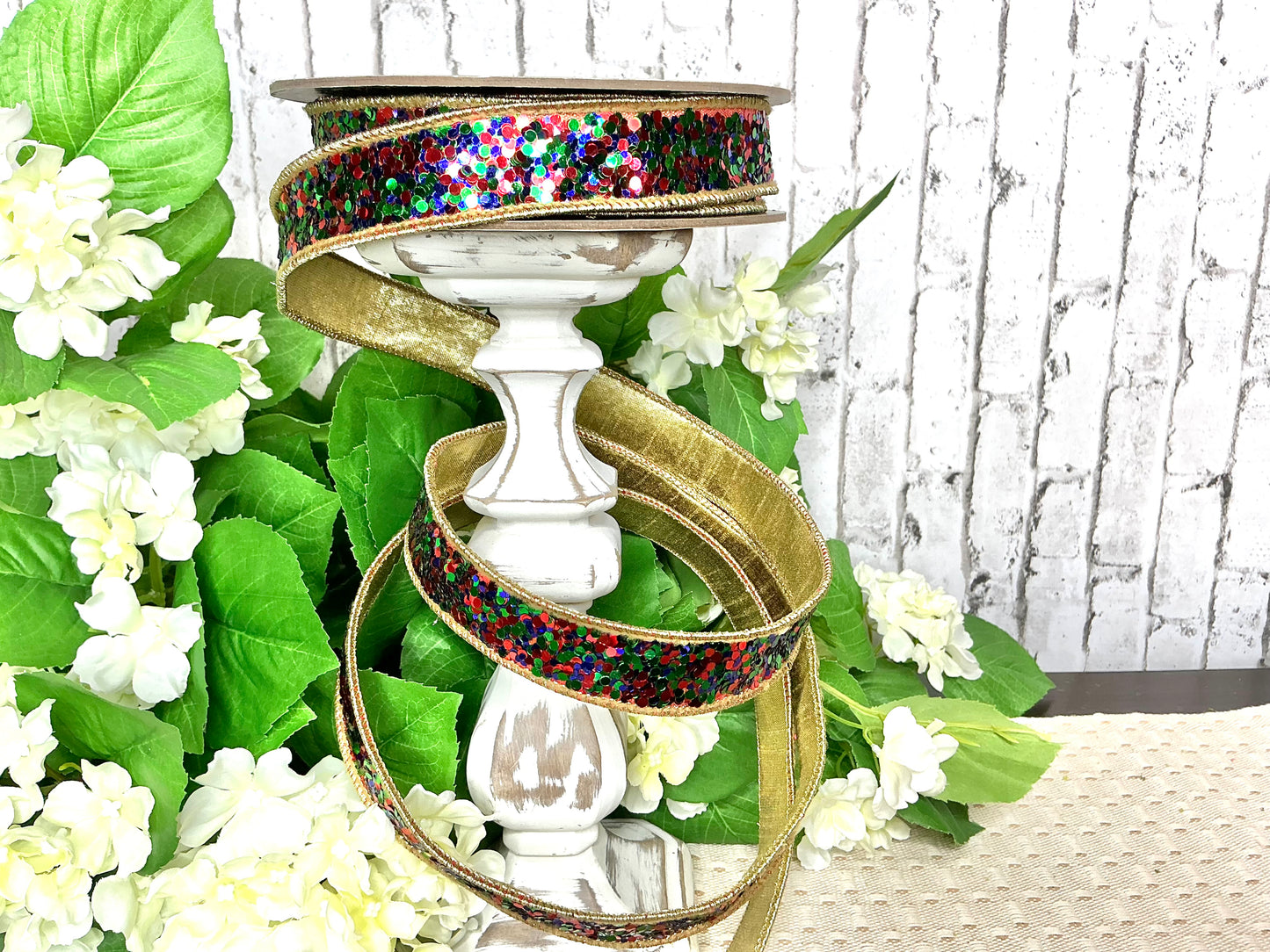 Cirque glitter ribbon, D Stevens, 05-1435