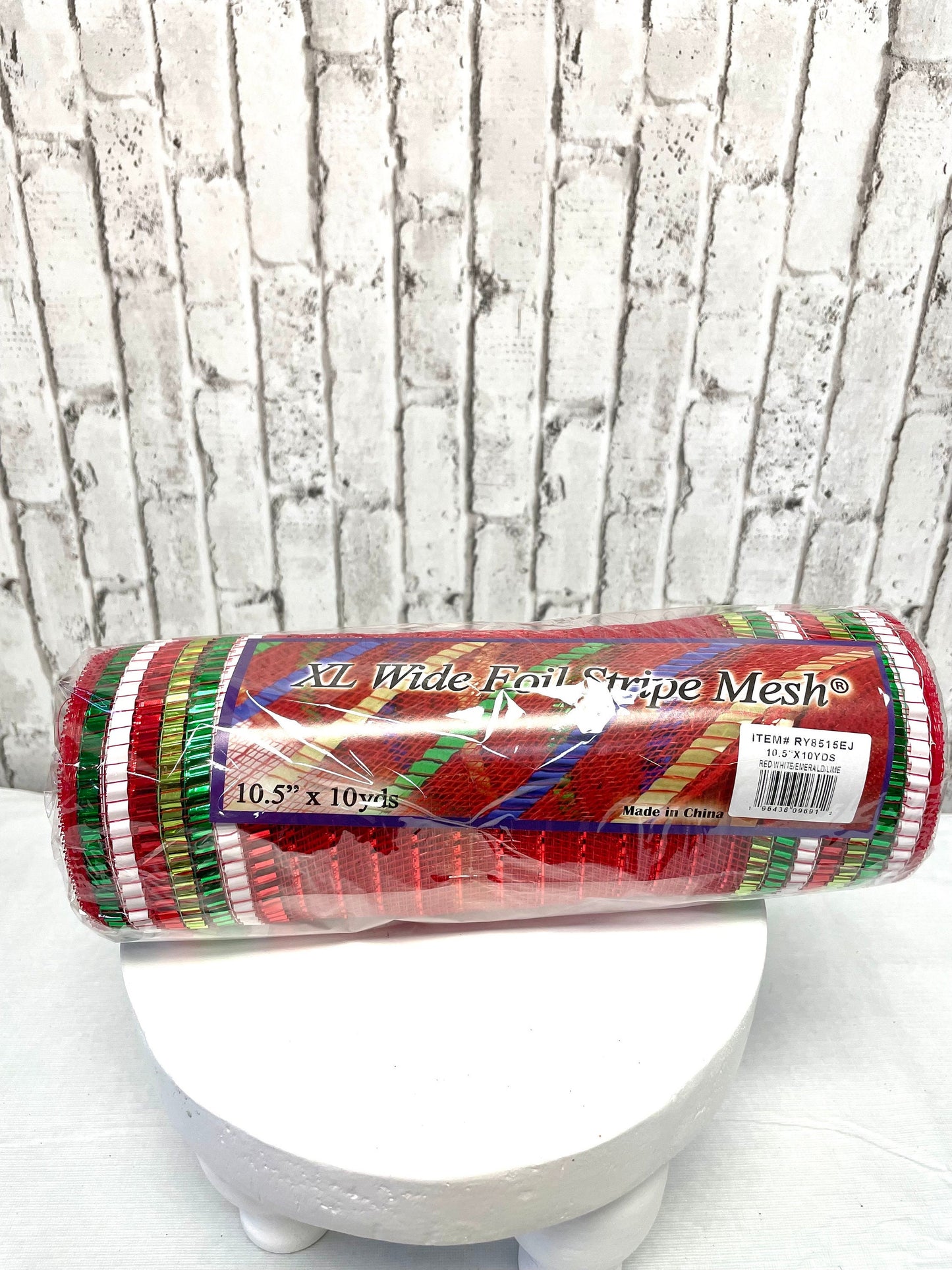 red mesh with green and white border stripes, RY8515EJ