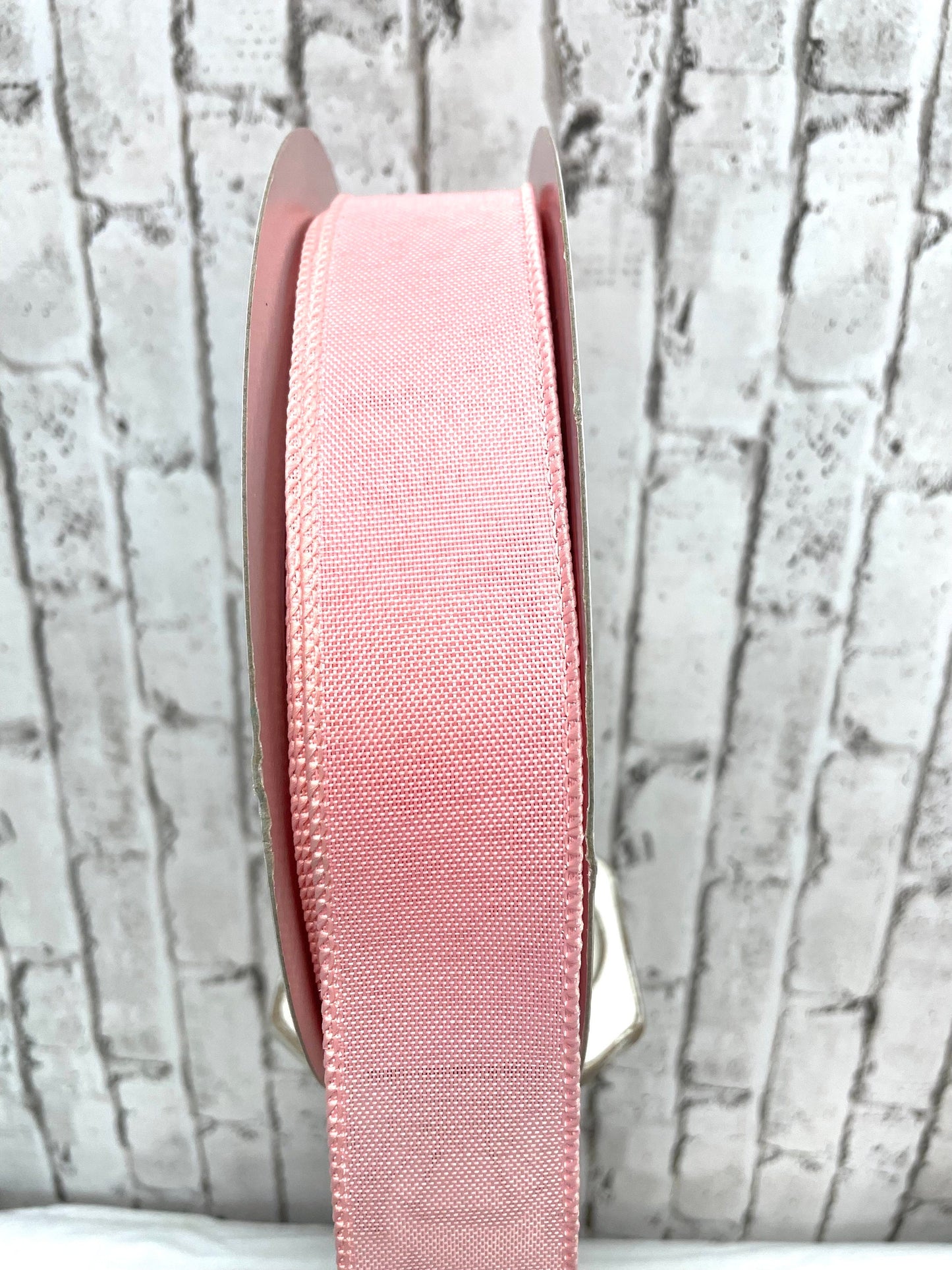faux burlap pink ribbon, 50 yard pink burlap, RC5008