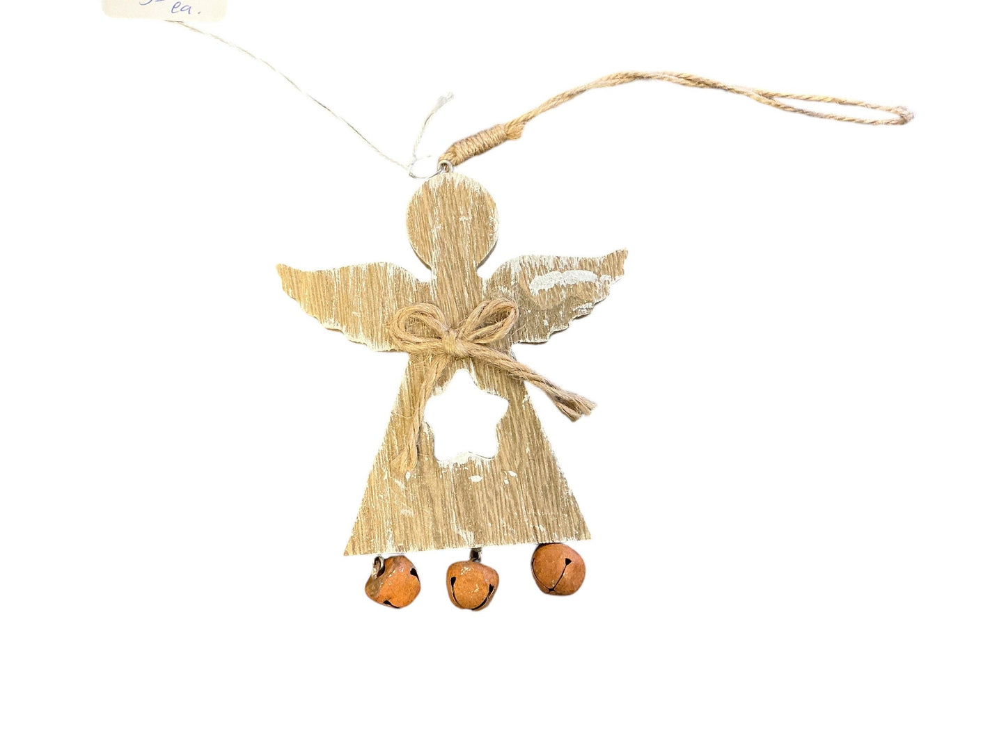 wood angel Christmas ornament or wreath attachment