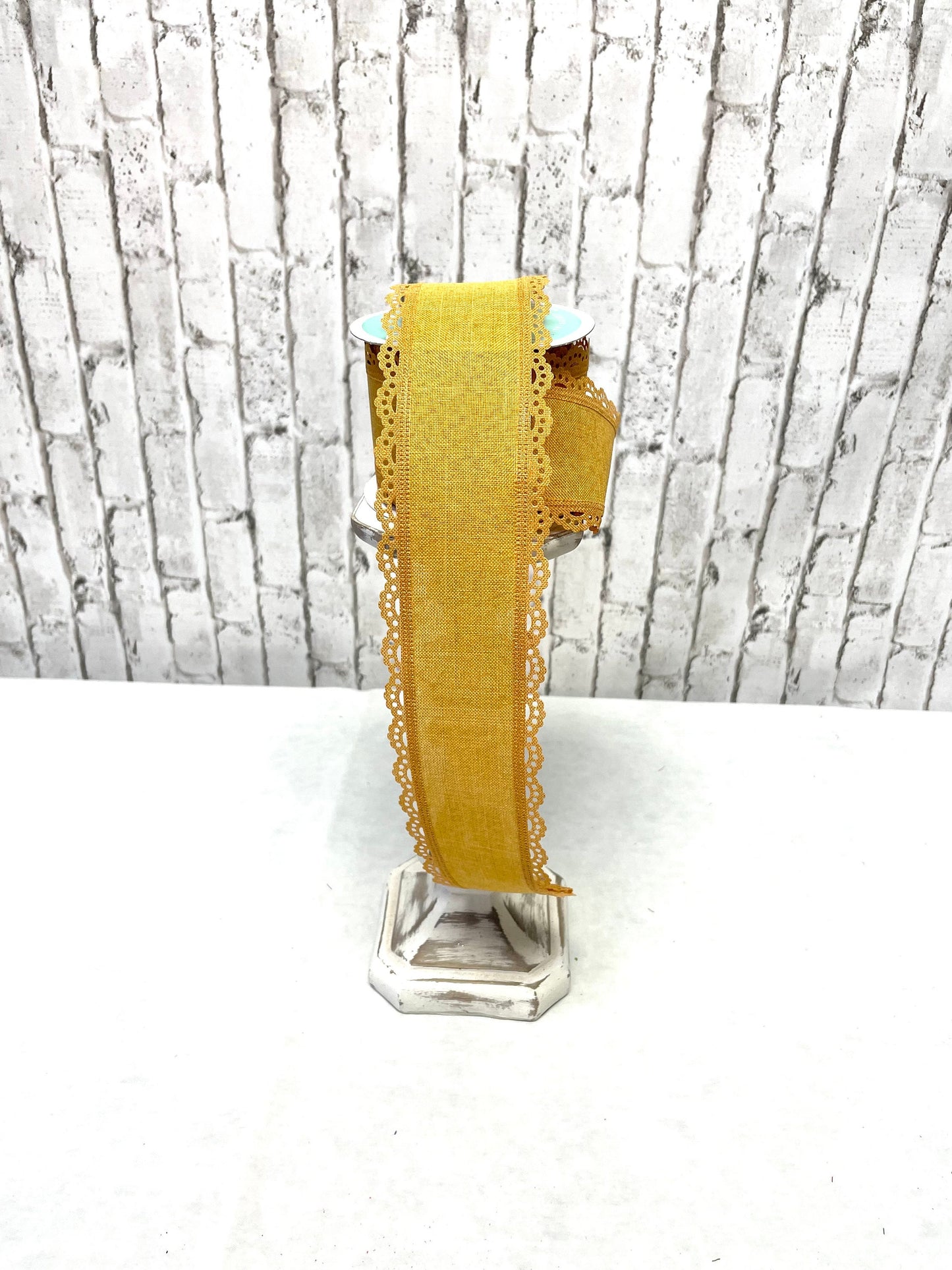 Old gold burlap 2.5 ribbon, RGC1303F4, mustard fall ribbon, fall ribbon,