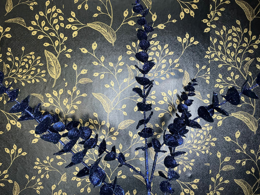 Navy Blue Eucalyptus Spray, MTX75808