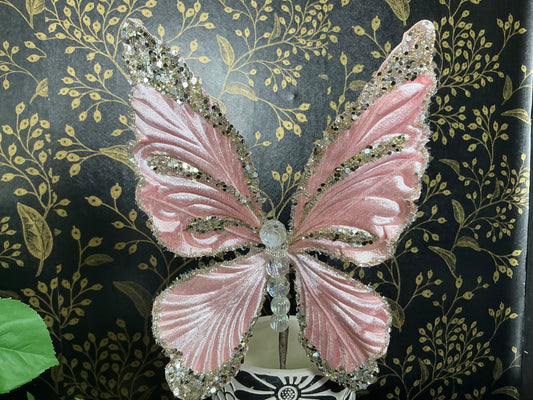 Jeweled Butterfly, Pink, CF112-14