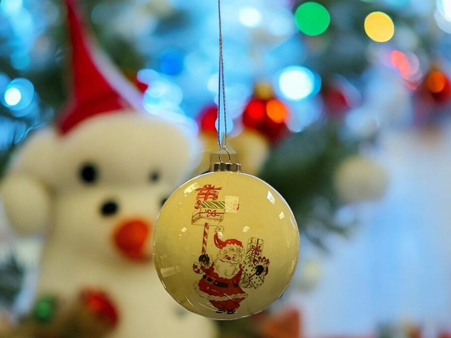 Santa Christmas ornament, Holly Jolly, Wreath Embellishments