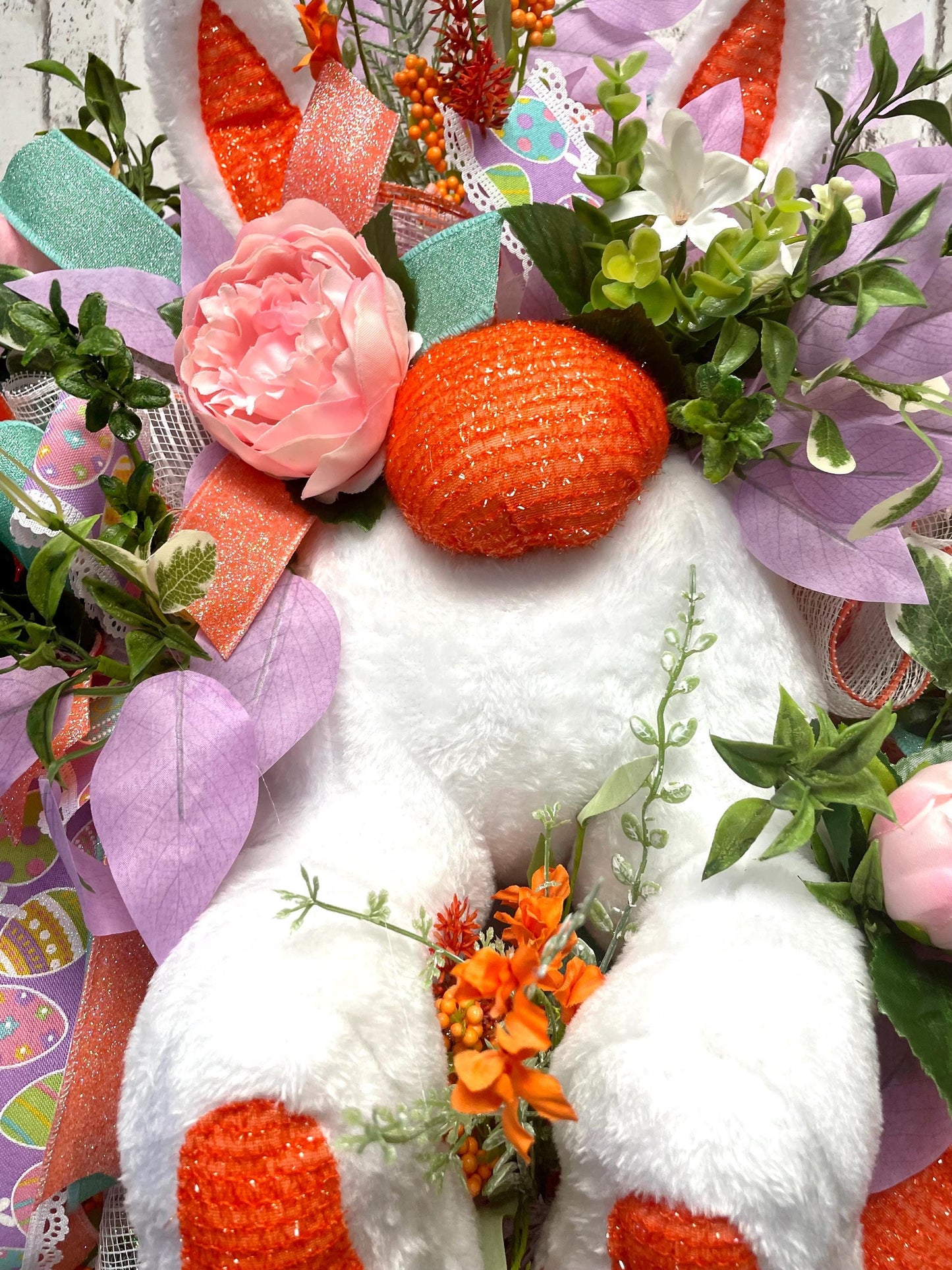 bunny butt wreath, Easter bunny wreath, Easter decor, bunny decor, door decor, pastel bunny wreath, free shipping.