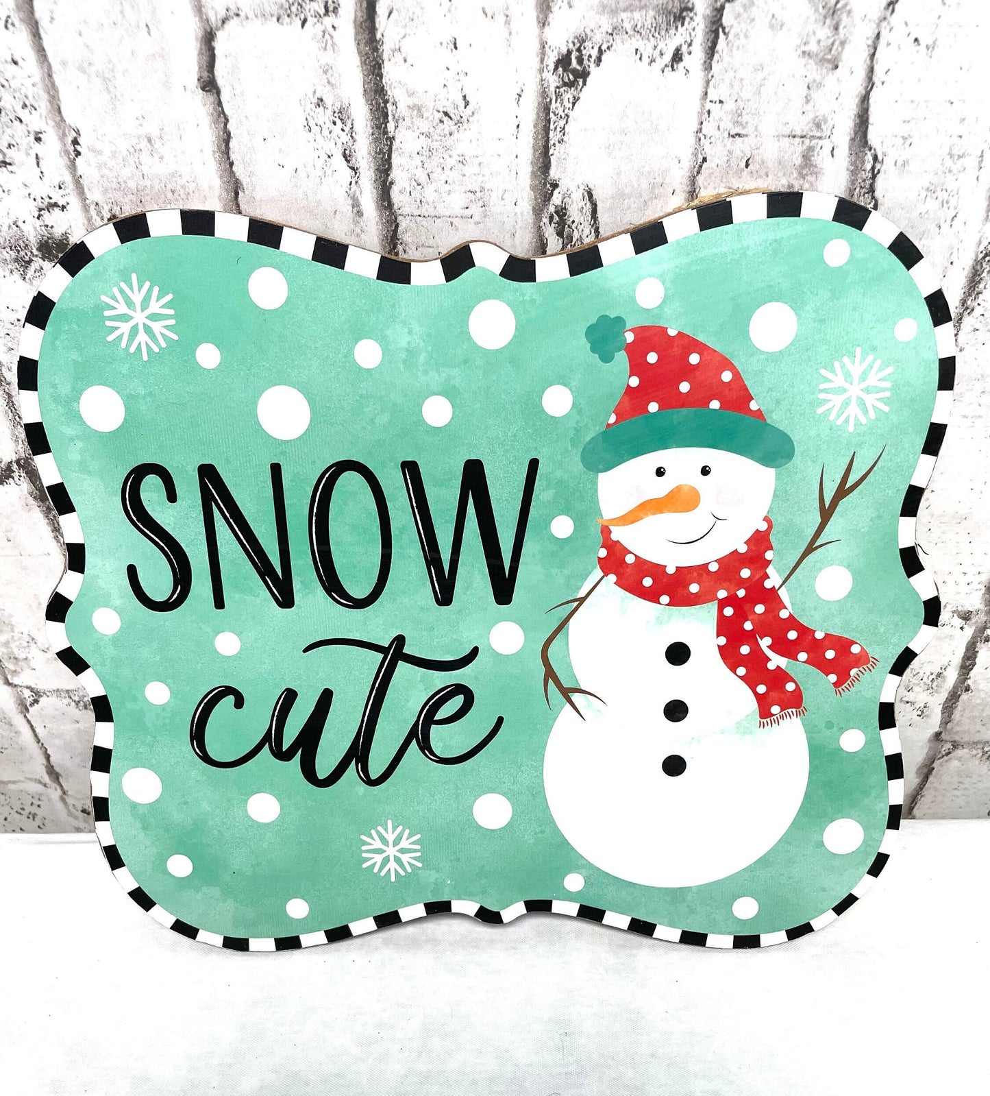 snowman wreath sign, AP714684