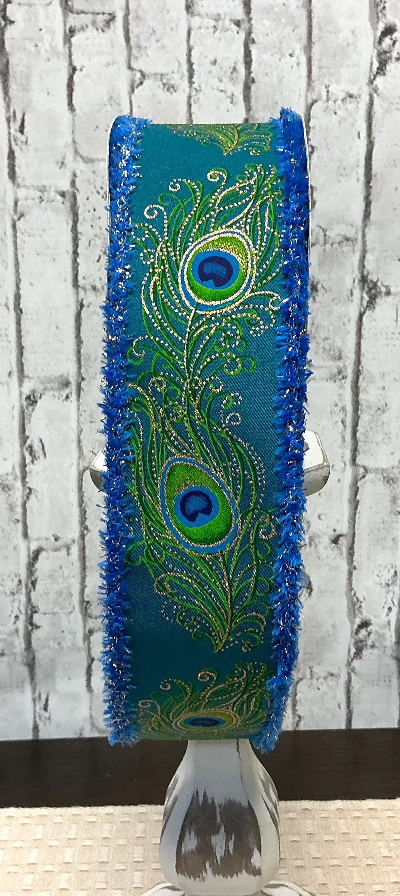 Peacock Ribbon, 2.5” x 10YD, RGC818834