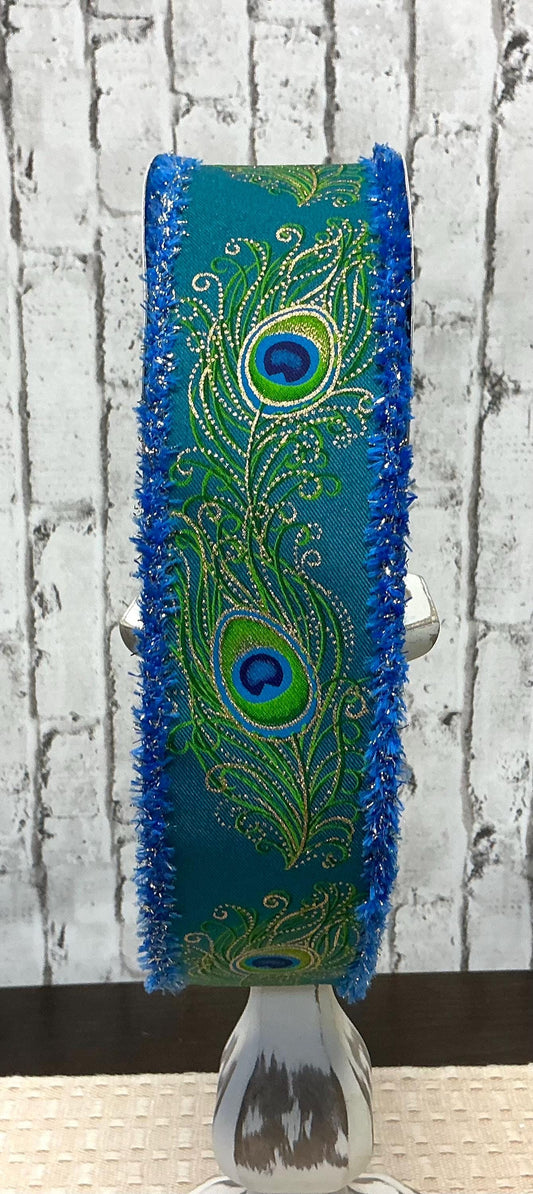 Peacock Ribbon, 2.5” x 10YD, RGC818834