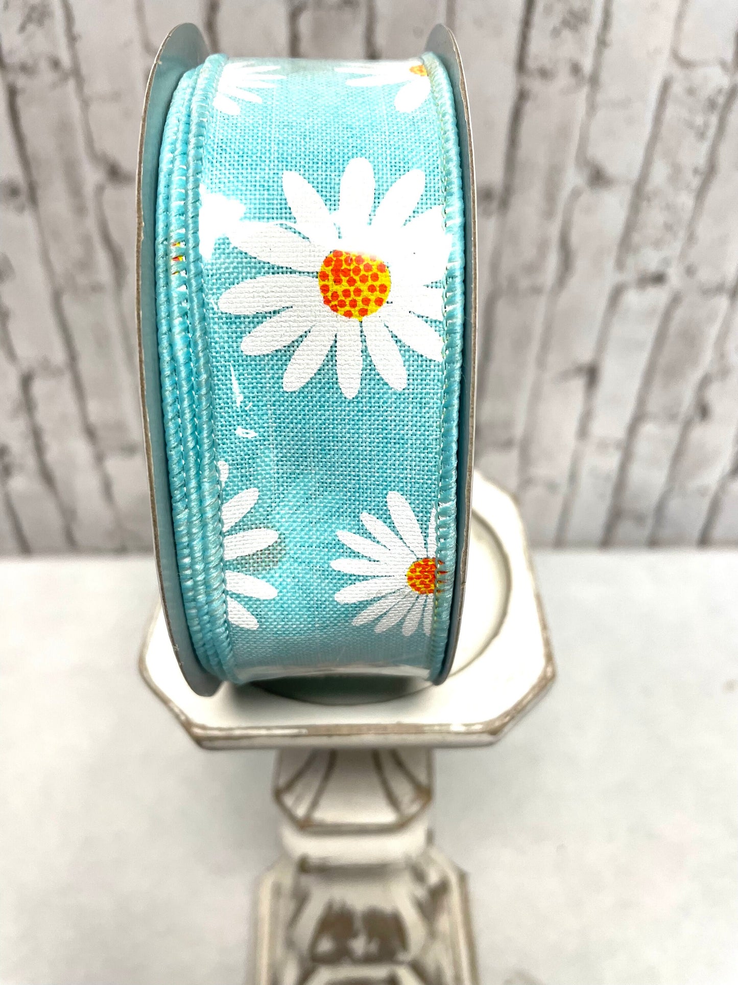aqua daisy ribbon, spring ribbon, RGC1739EX, summer ribbon, Aqua ribbon