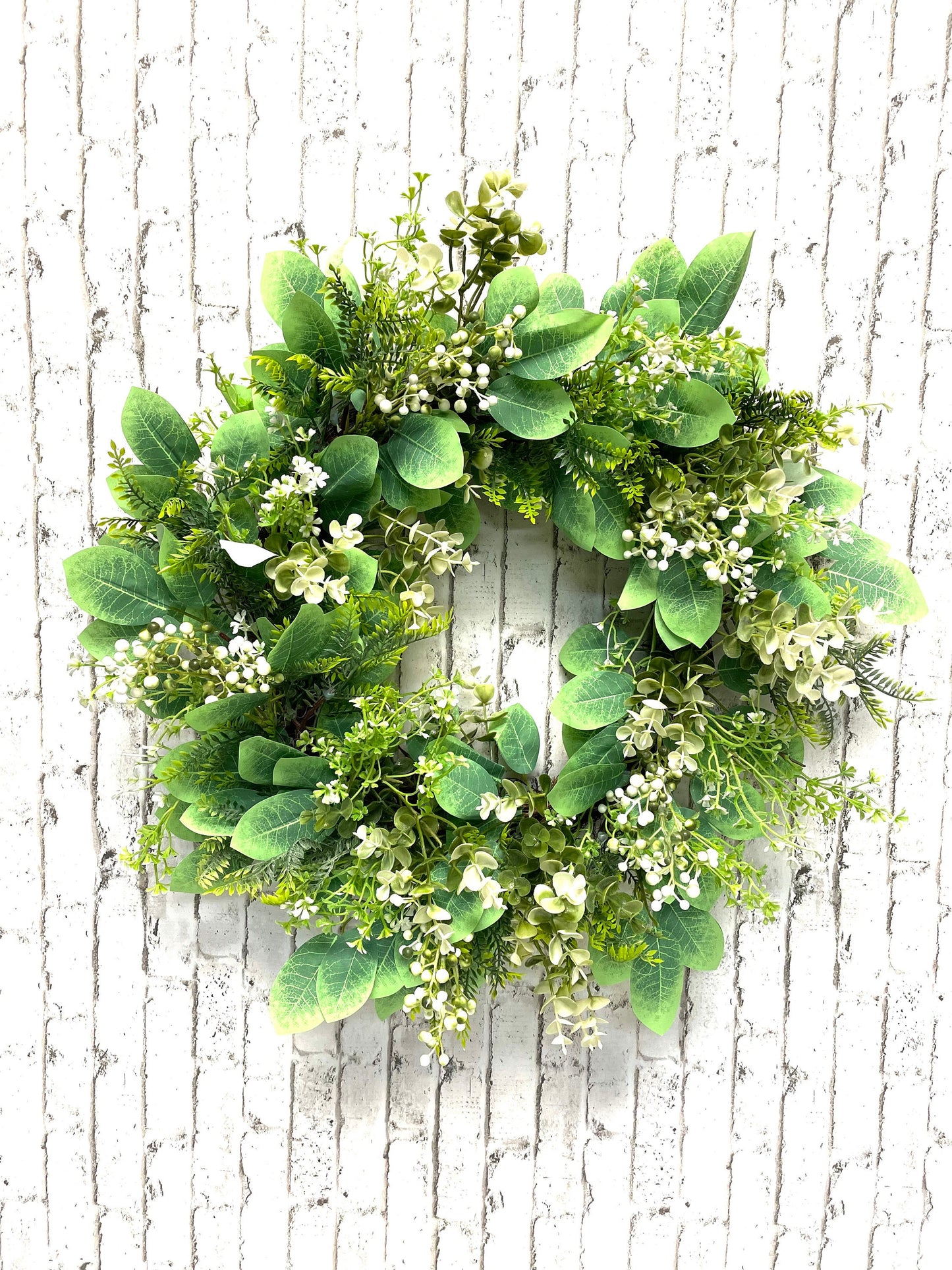 Everyday mixed greenery wreath, everyday wreath, greenery wreath, everyday decor, everyday door hanger, shipping included in price.