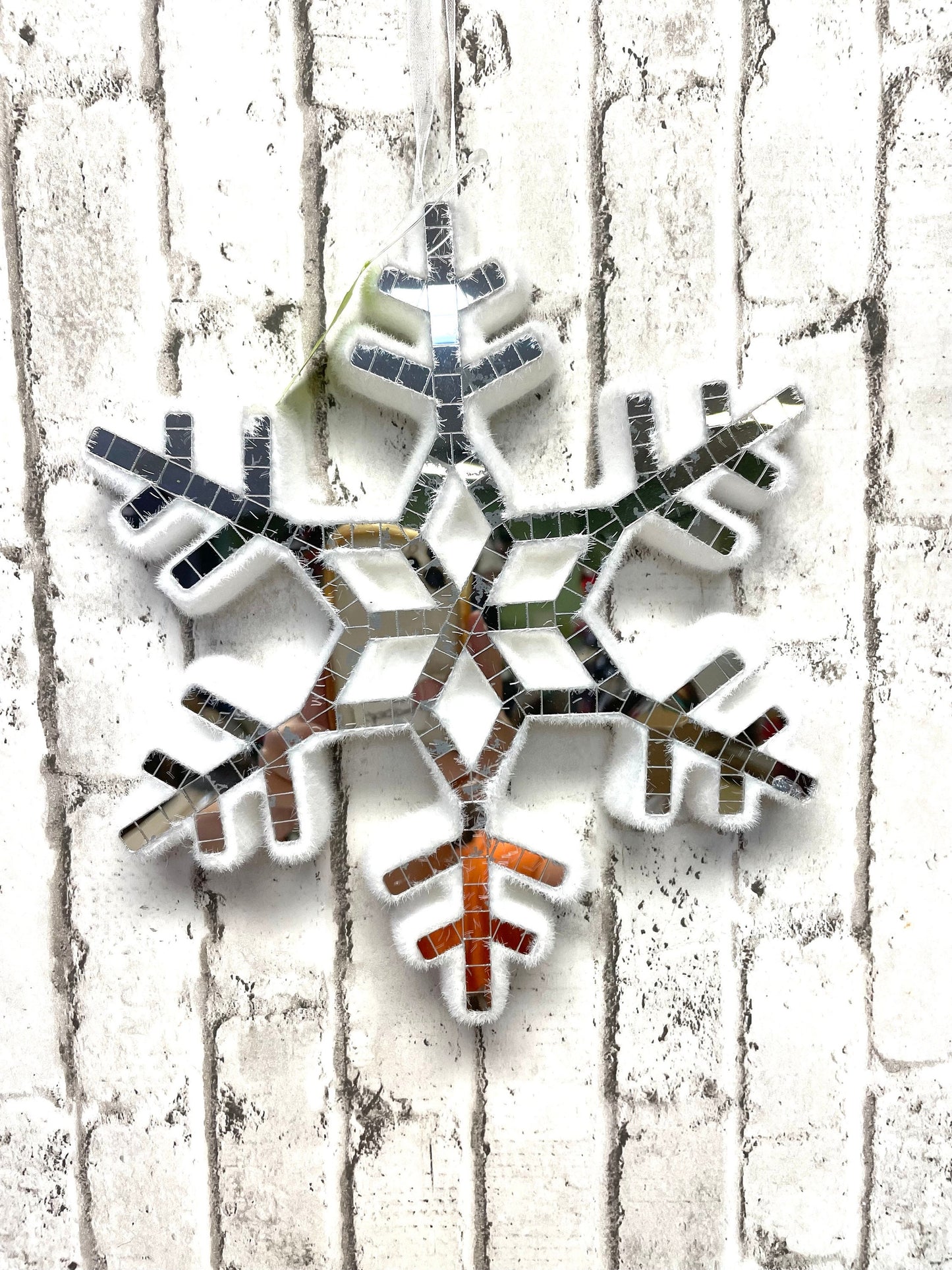 orn mirror snowflake dia9, 85985SVWT