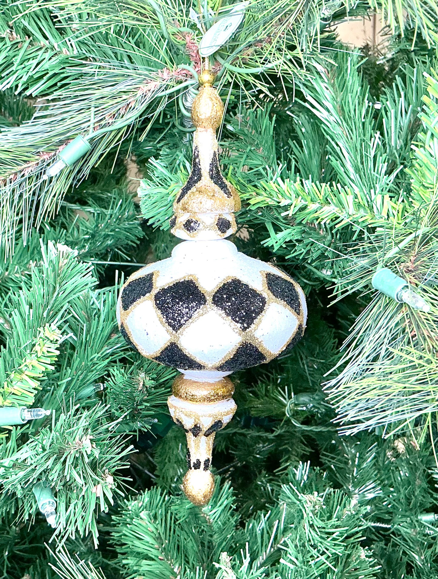 Harlequin Glitter Kismet Ornament, MTX72821, set