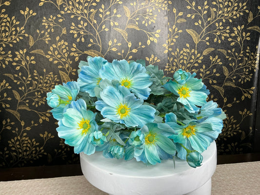 Teal Cosmos Bush - 84299-TEAL