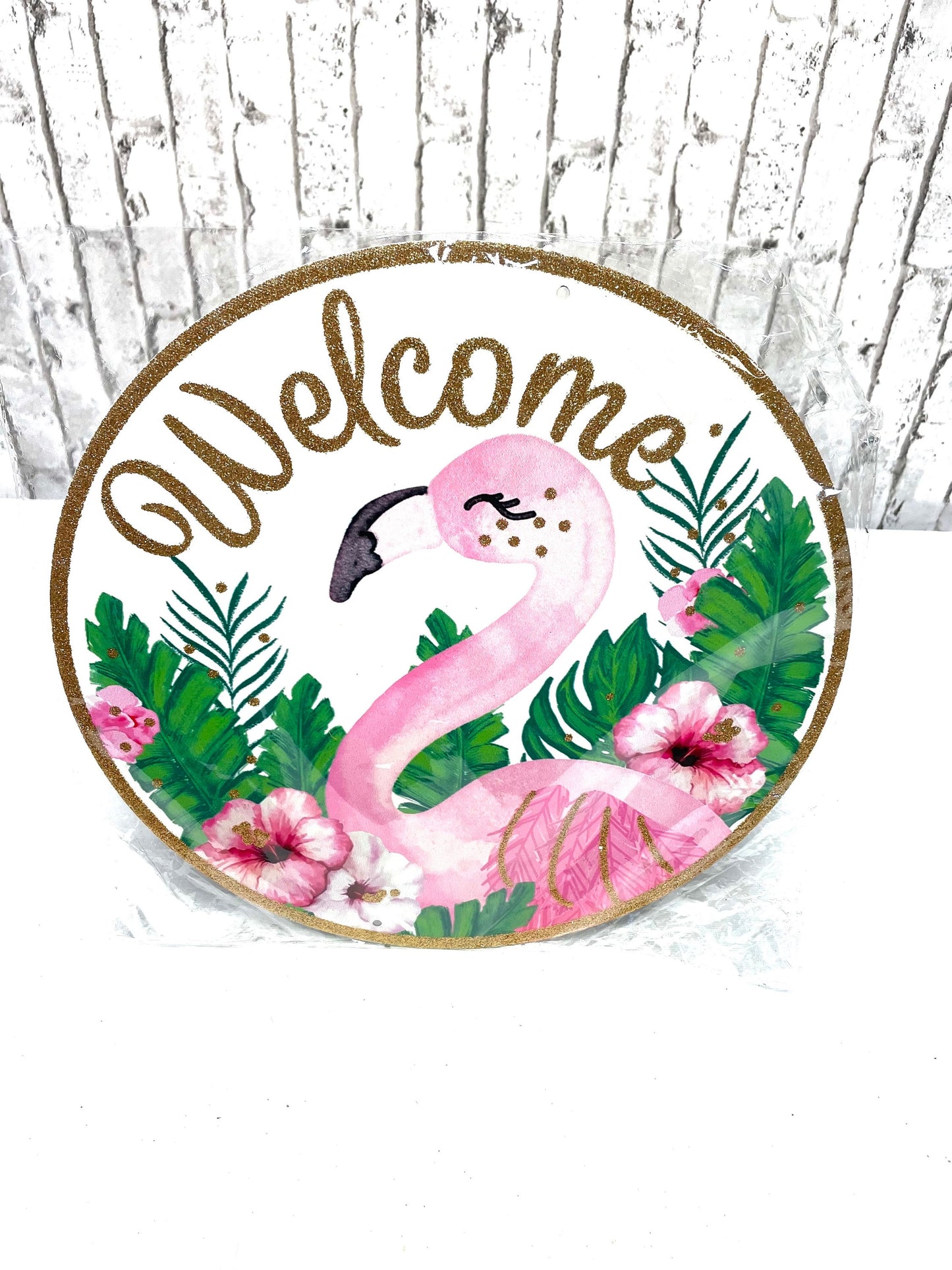 flamingo welcome sign, MD0830, flamingo sign