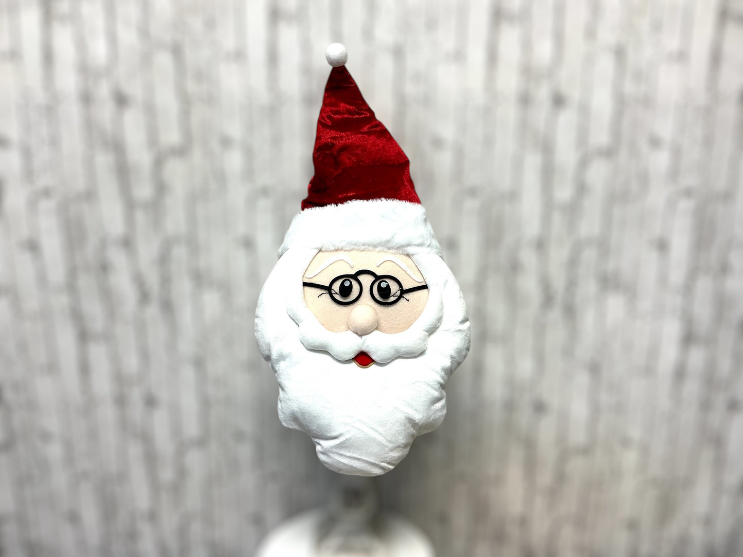 Santa wreath attachment with glasses, 85294RDWT