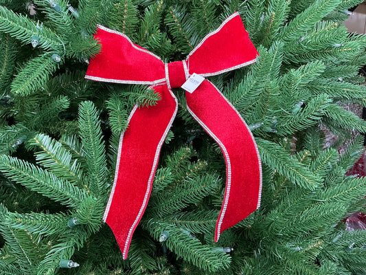 Red bow with crystals, 95416
