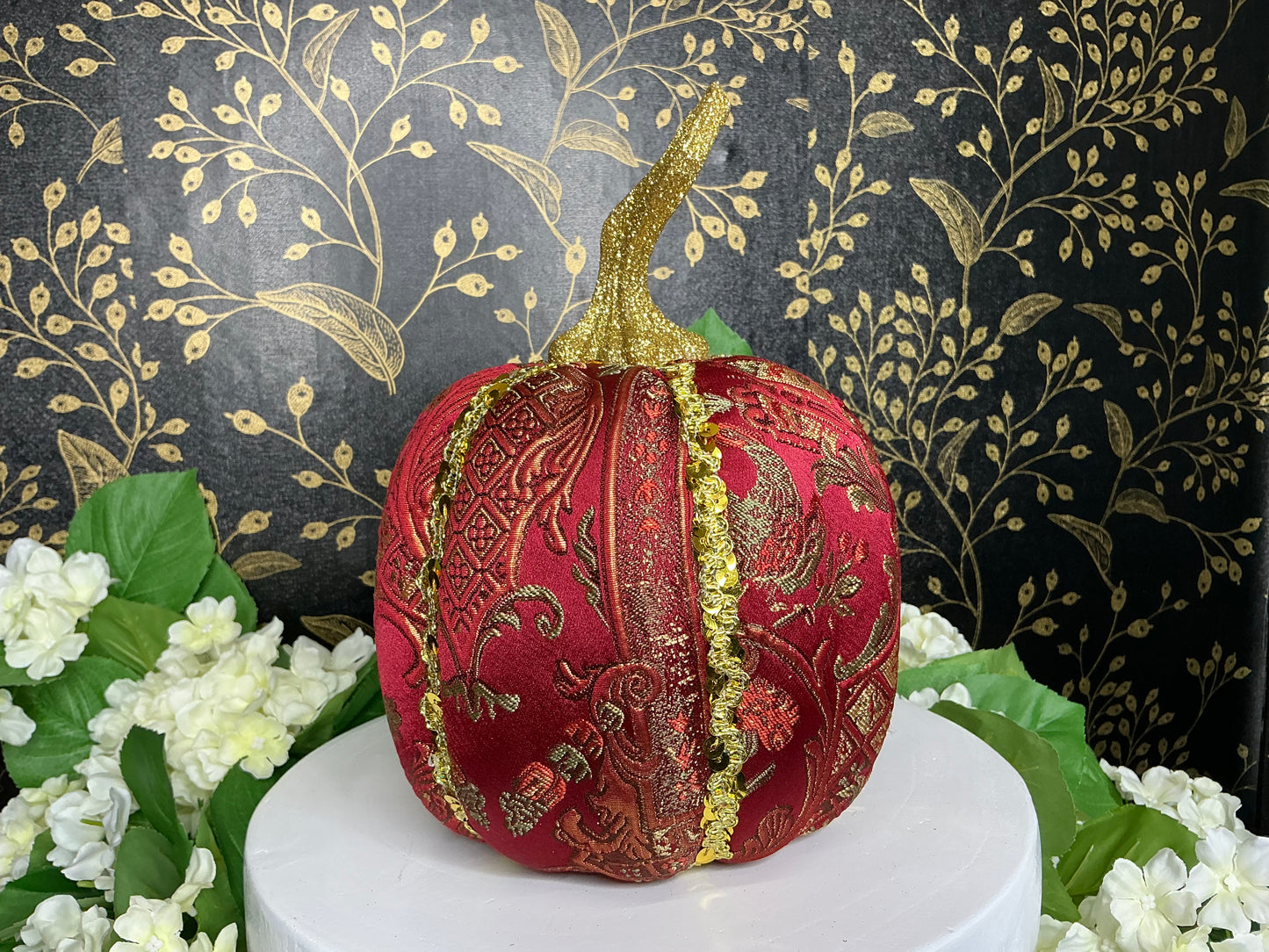 Burgandy Jeweled pumpkin, Mark Roberts
