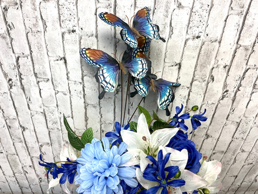 Blue Butterfly stem, mtf24441 blue