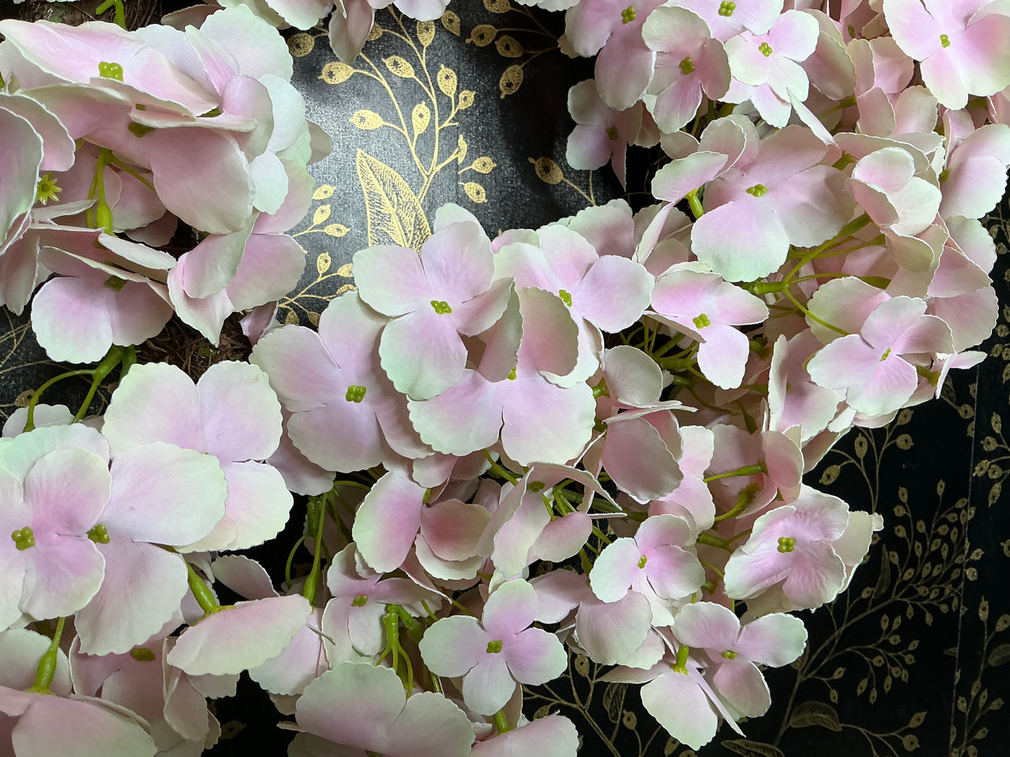 White/Pink Hydrangea Wreath - 20” - W4533132