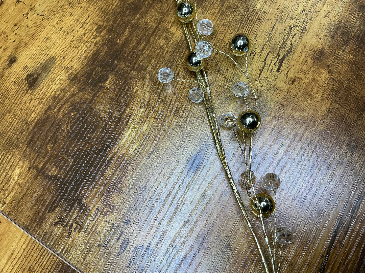 Gold and crystal garland, XA351-GO