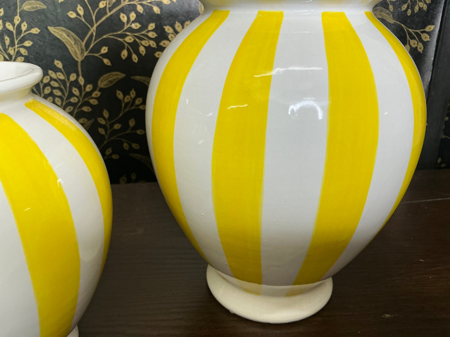 Yellow and white jar set, Mark Roberts