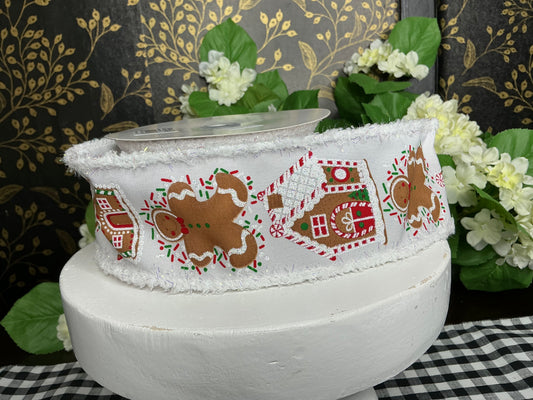 Gingerbread House Ribbon with drift