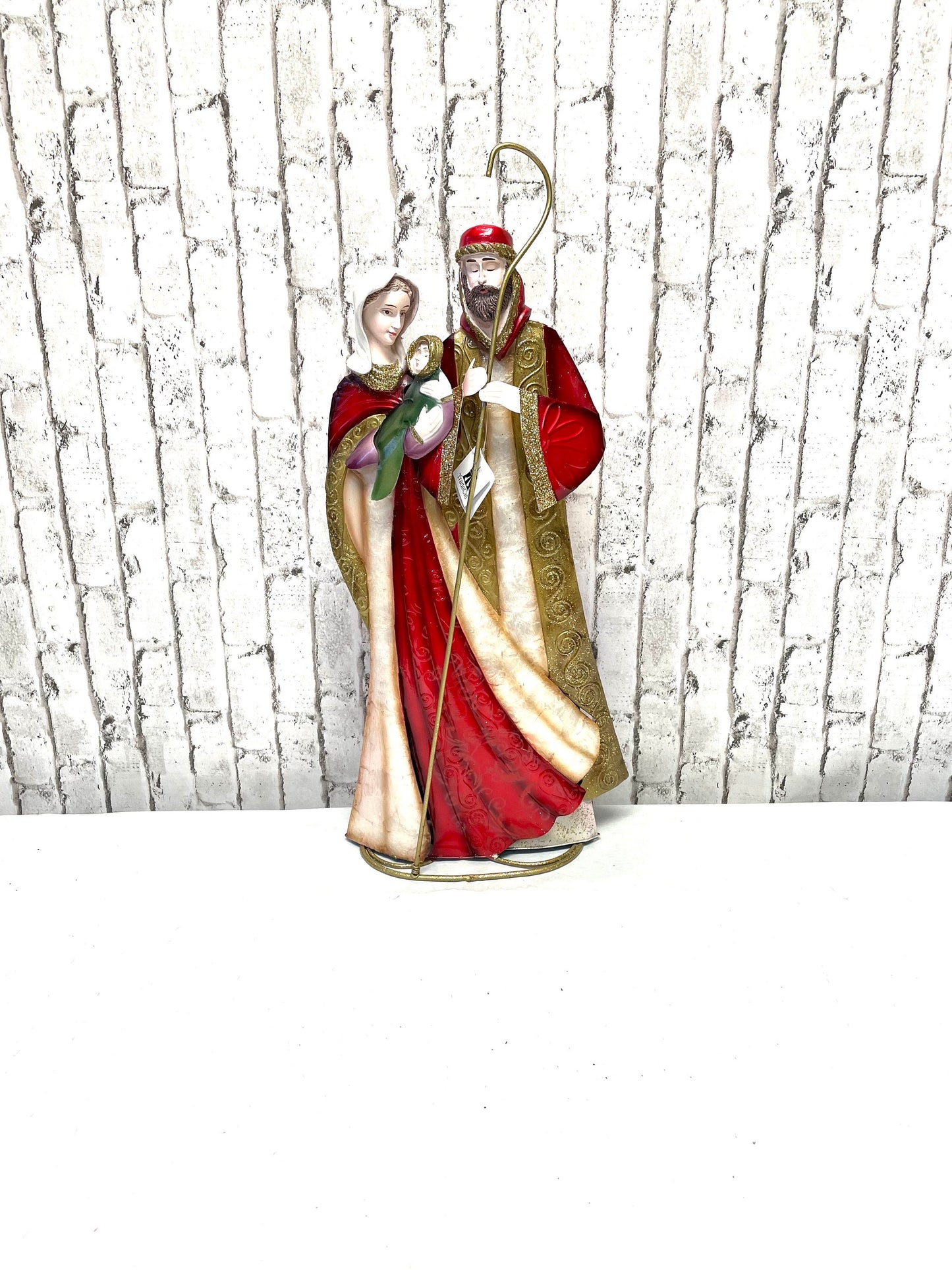 holy family, Christmas decor, Christmas wreath attachment,  holy family decor, shipping included