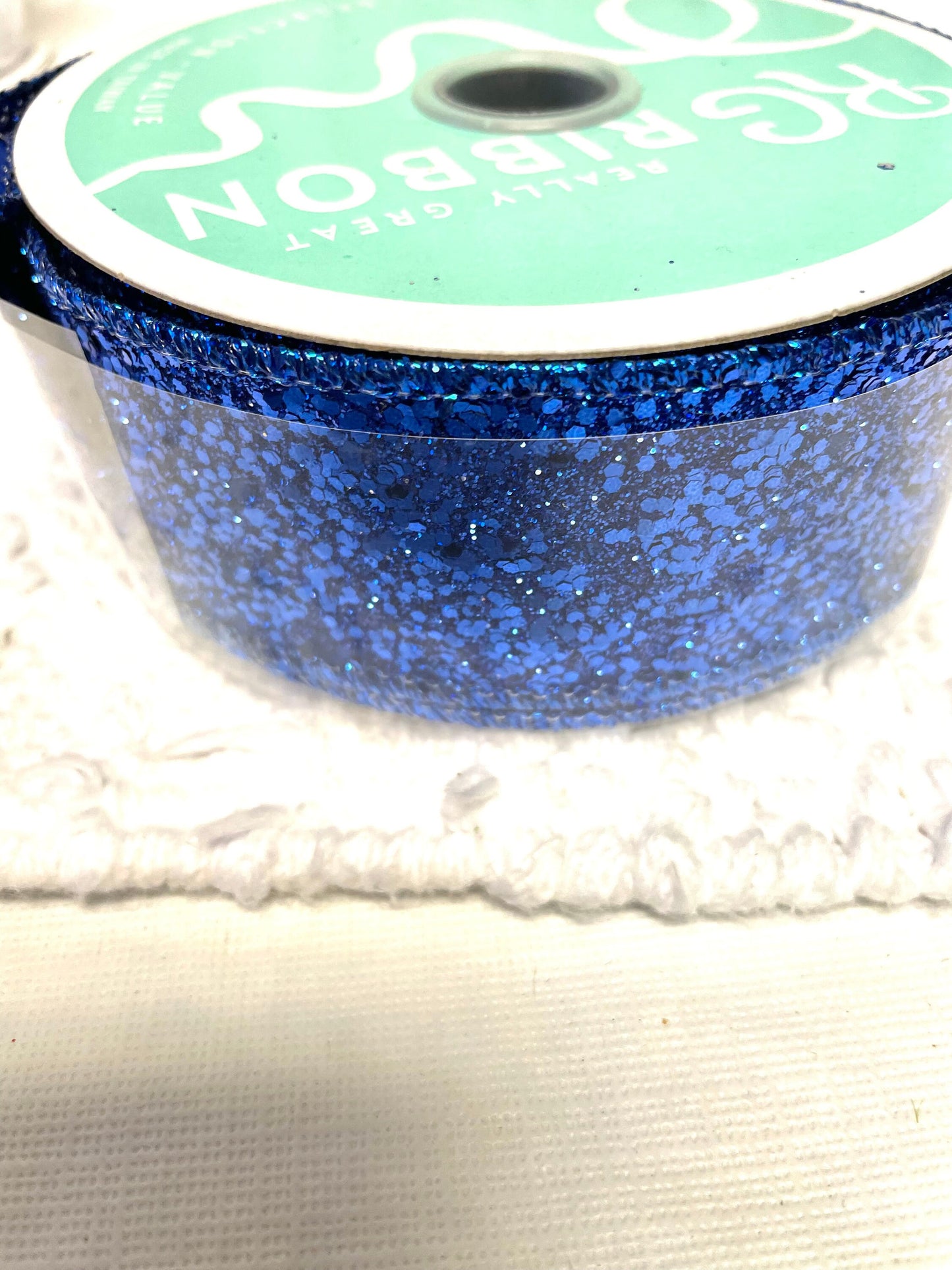 Royal blue glitter ribbon, RGA130025