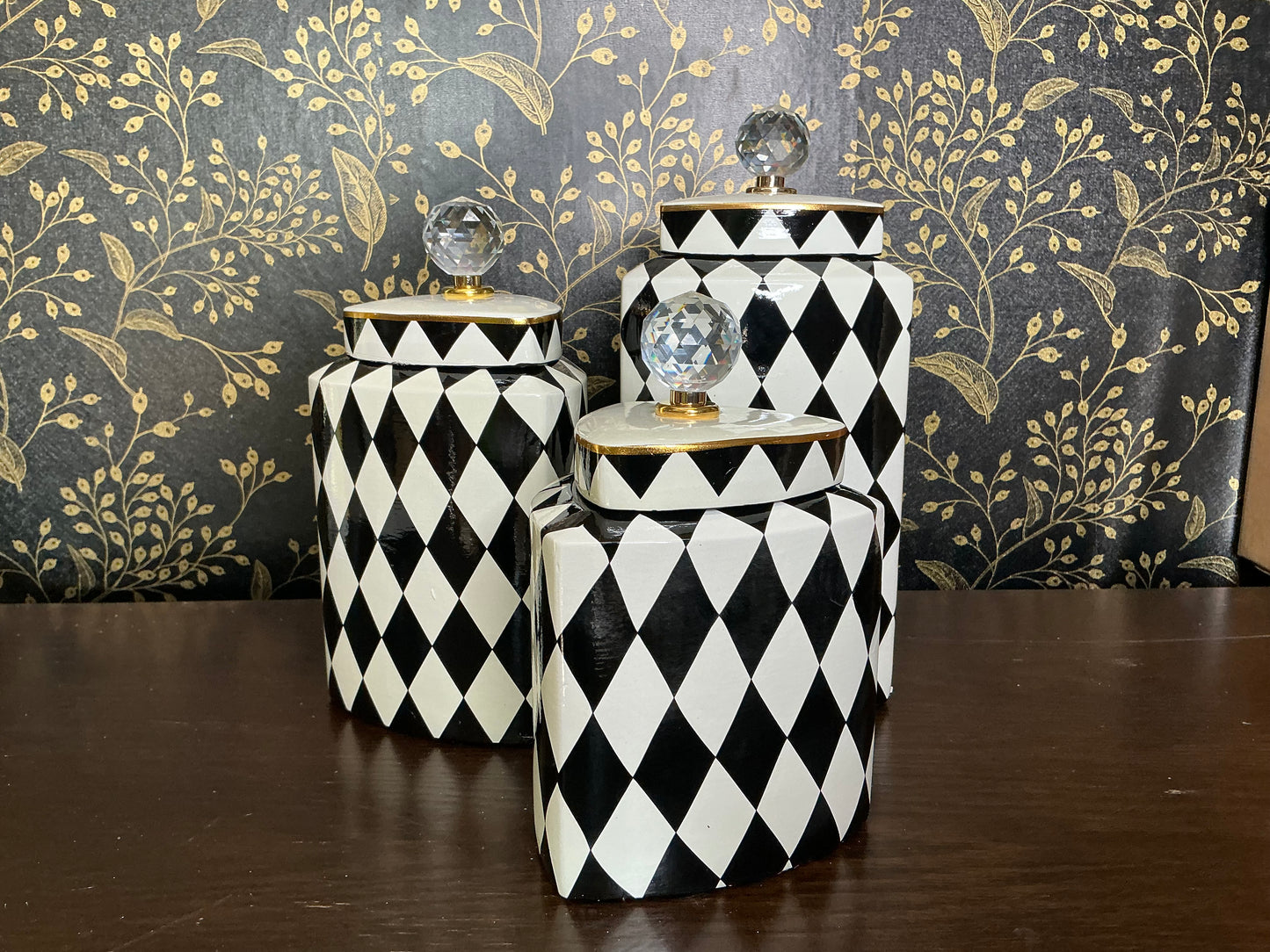 Harlequin Canister Set, Mark Roberts
