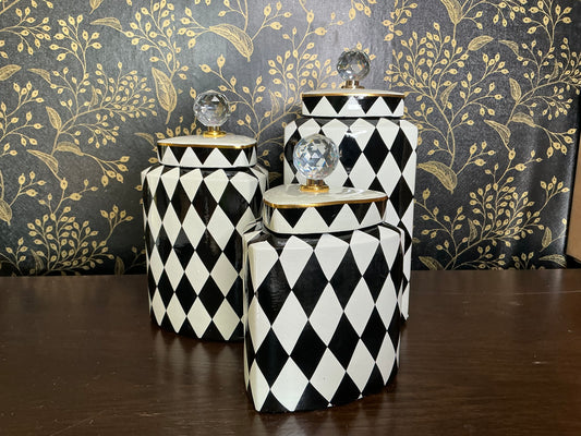 Harlequin Canister Set, Mark Roberts