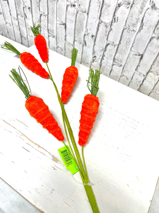 Orange carrot spray, 63437OR, Easter carrot spray, summer carrot spray, everyday carrot spray