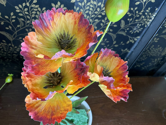 Poppy Spray - Orange/Yellow